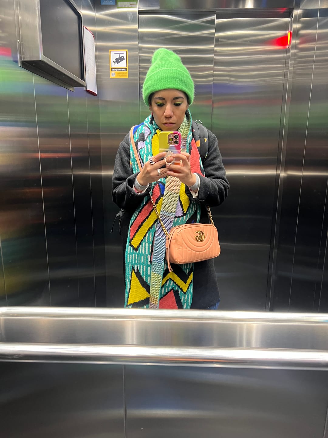 Customer photo review of Tangent Wool Scarf - Large