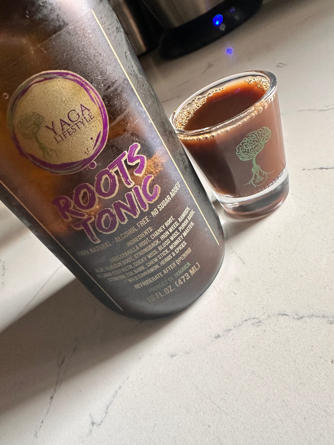 Customer photo review of Yaga Roots Tonic™