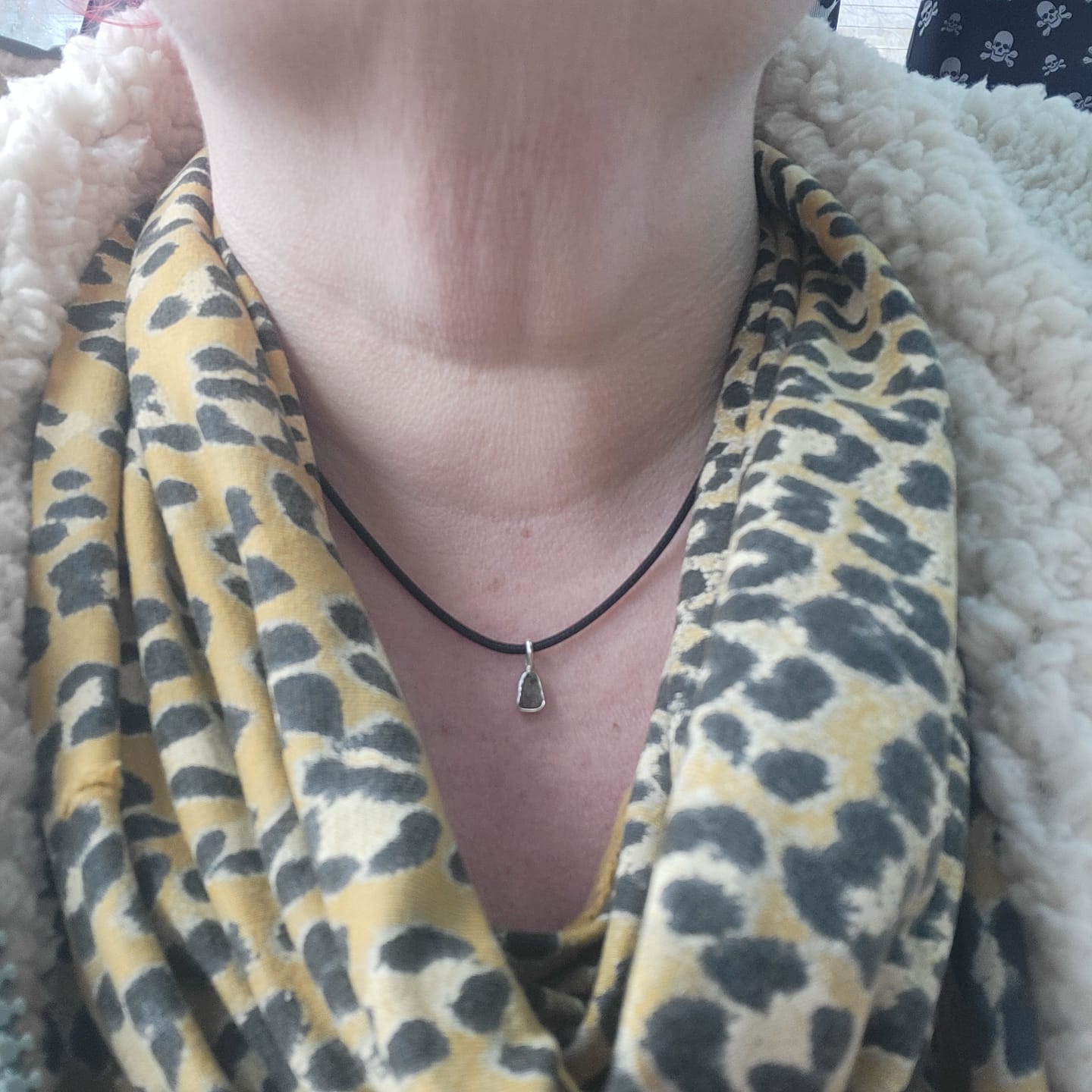 Customer photo review of Moldavite - Mini necklace pendant
