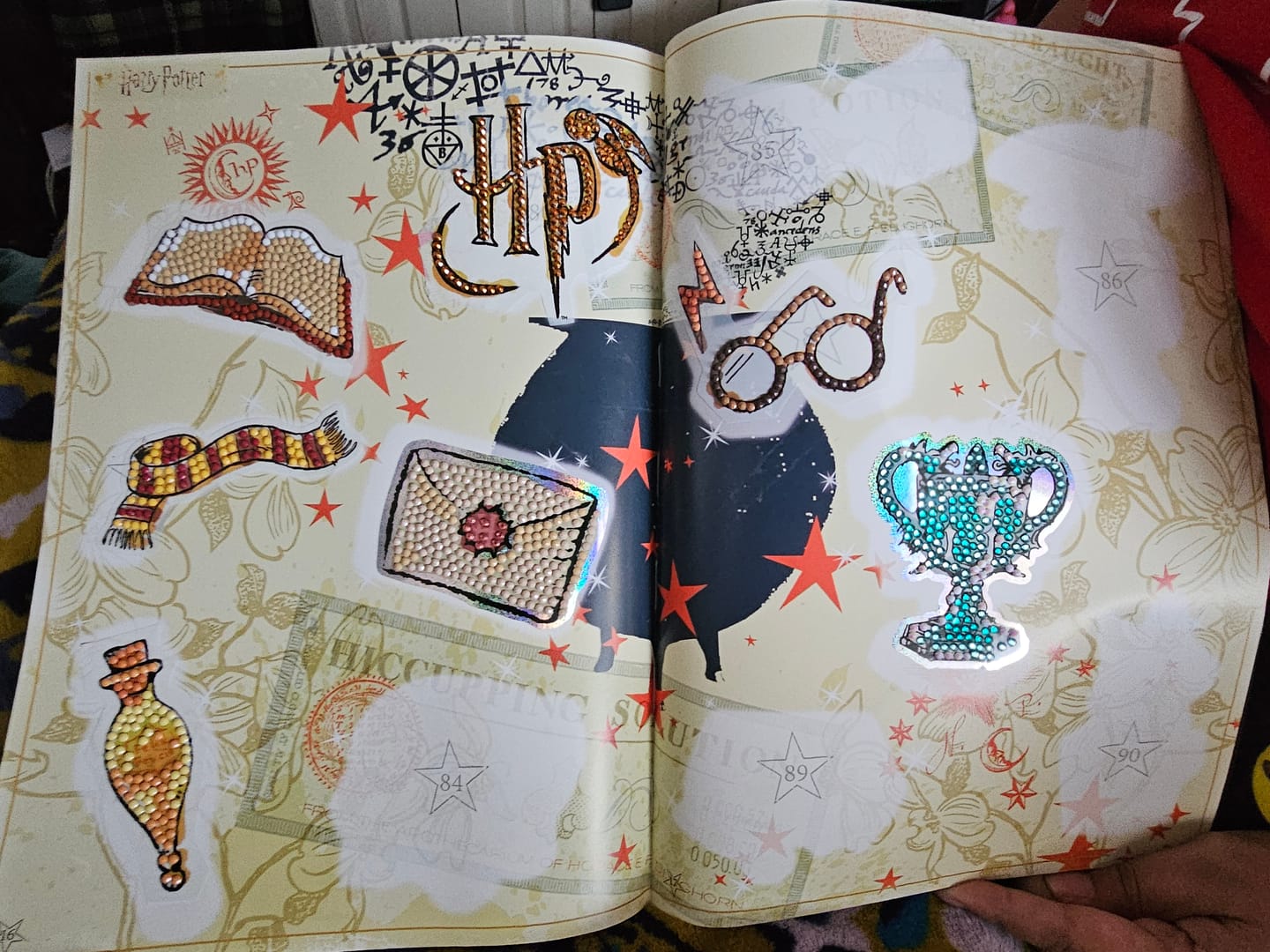 Customer photo review of Harry Potter Crystal Art Sticker Pack
