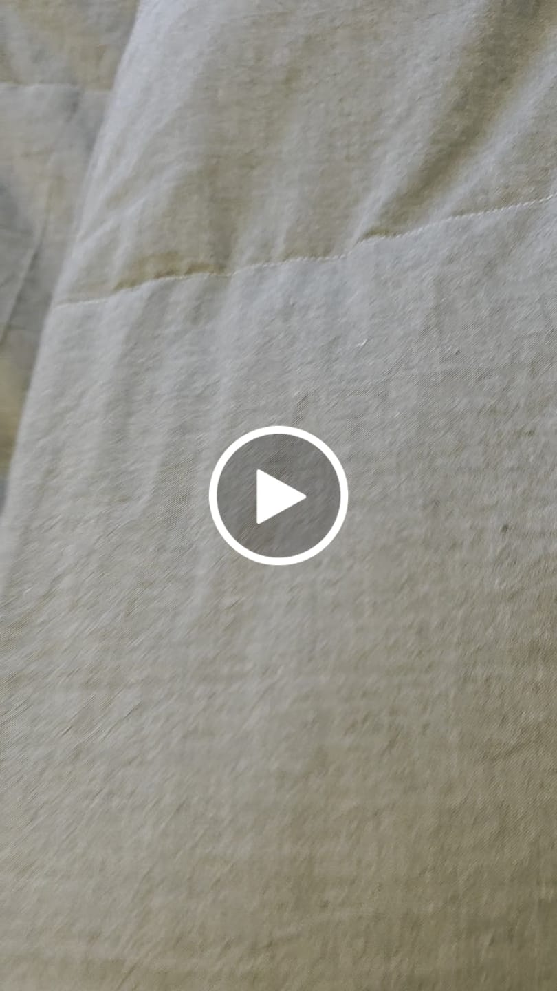 Customer video review of European Linen Goose Down Filled Comforter