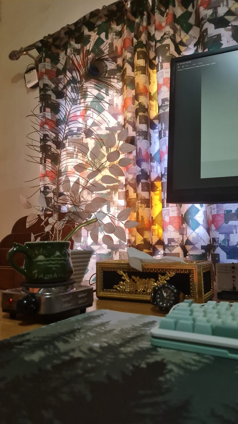 Customer photo review of Tree Cluster DESK PAD