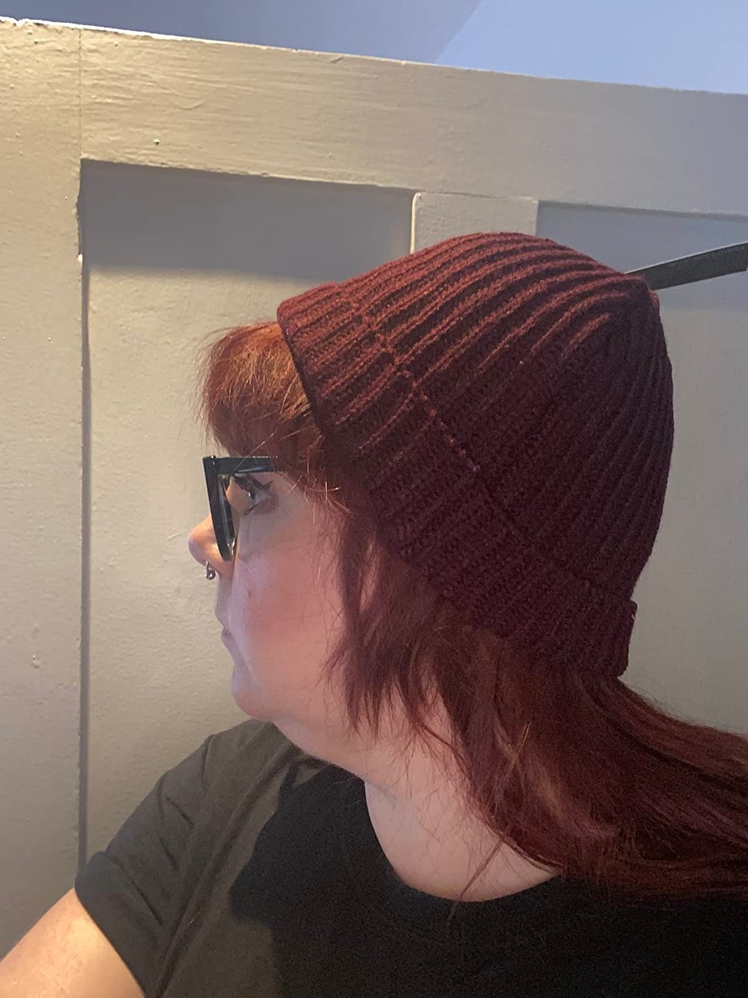 Customer photo review of Premium Strick Mütze – Warme Unisex Wintermütze