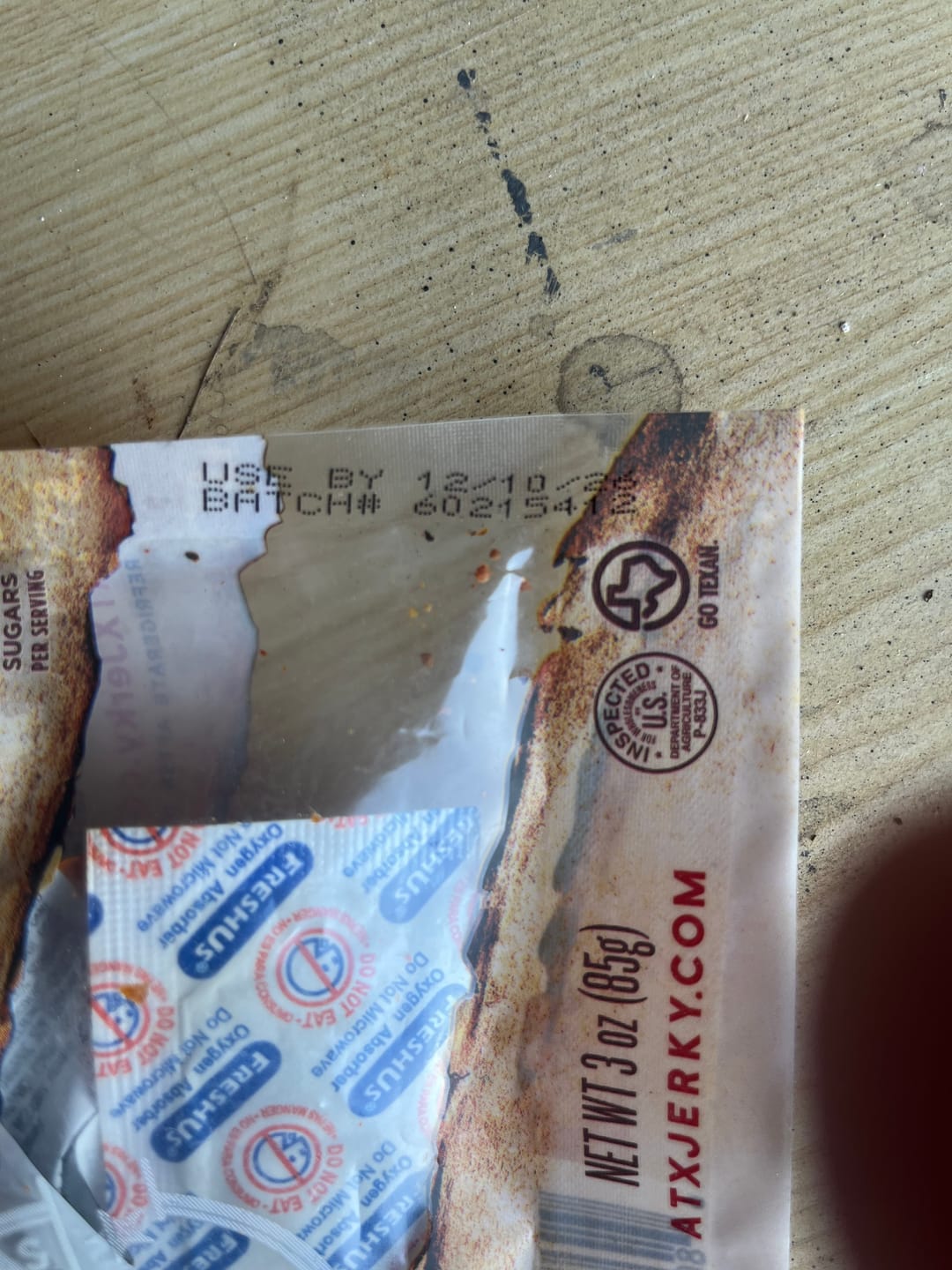 Customer photo review of Turkey Jerky (White Meat Tenders)