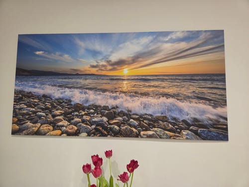 Customer photo review of Alu-Dibond Bild | Wellen des Meeres | Querformat