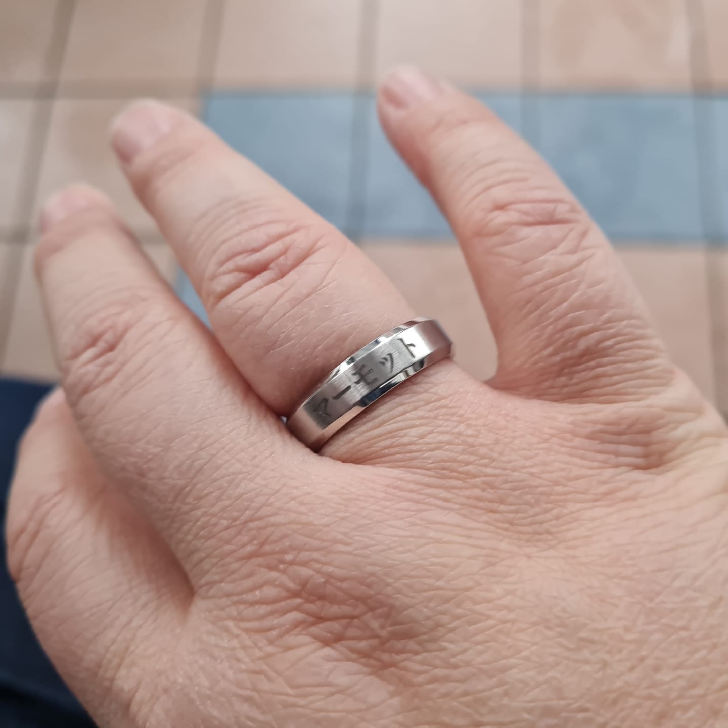 Customer photo review of Anneau Personnalisé Japonais