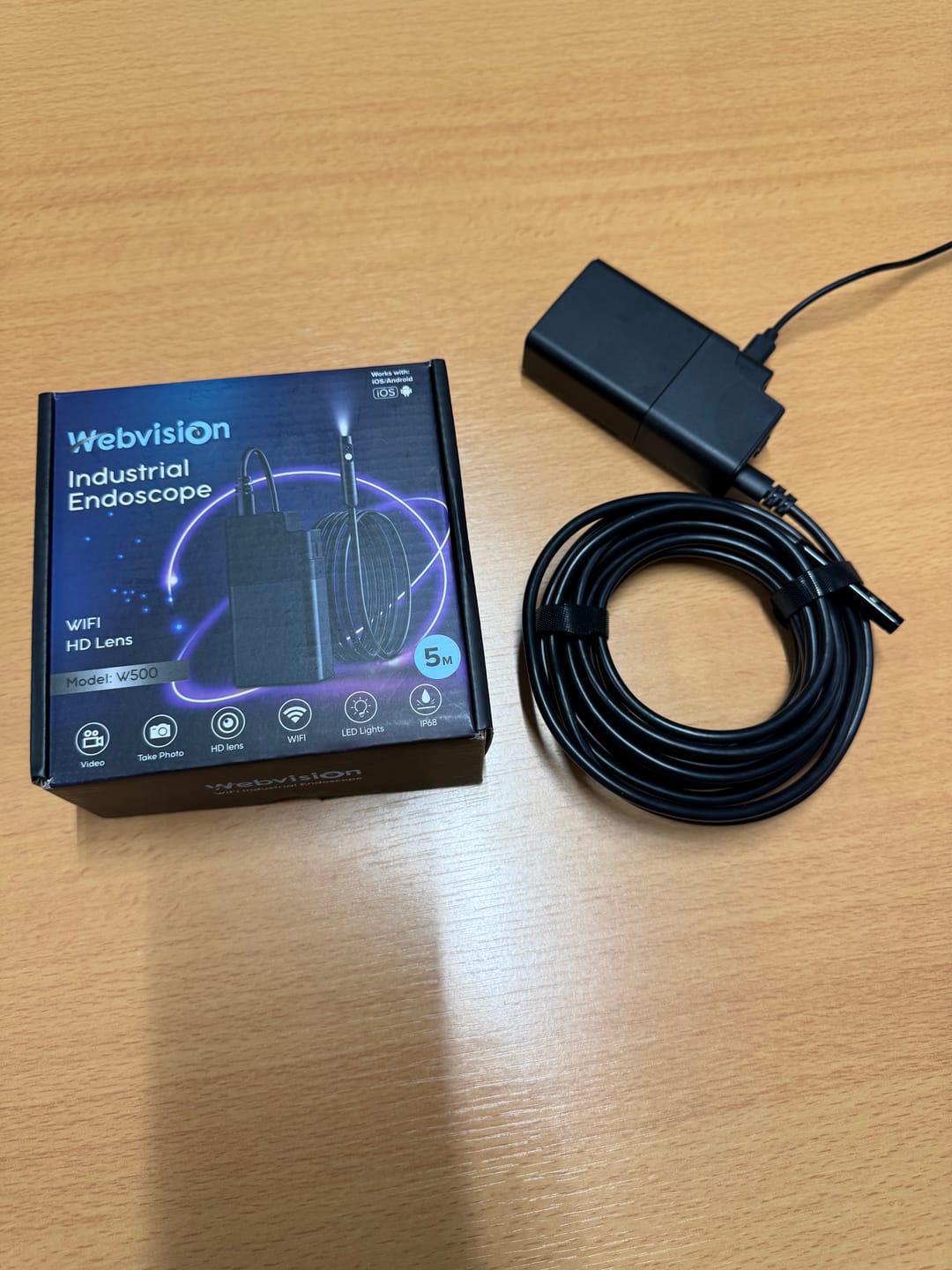 Customer photo review of Webvision Endoscoop Inspectie Camera Dual Lens - 8mm Lens - Full HD - Android/iOS - Kabelopties: 5 of 10M - IP68