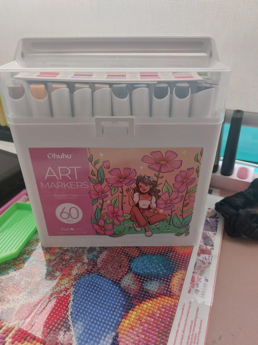 Customer photo review of Ohuhu Kaala Dual Tips Alcohol Art Markers- 60 Colors Illustrations