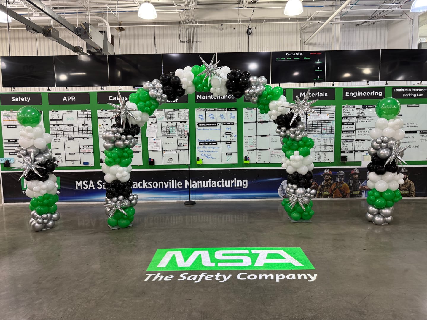 Customer photo review of 10x8 Ft Aluminum Balloon Arch Frame Wedding Arch Stand
