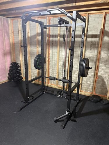 Customer photo review of EVOLPOW P2A Brute All-in-One Power Rack Home Gym - For Beginner