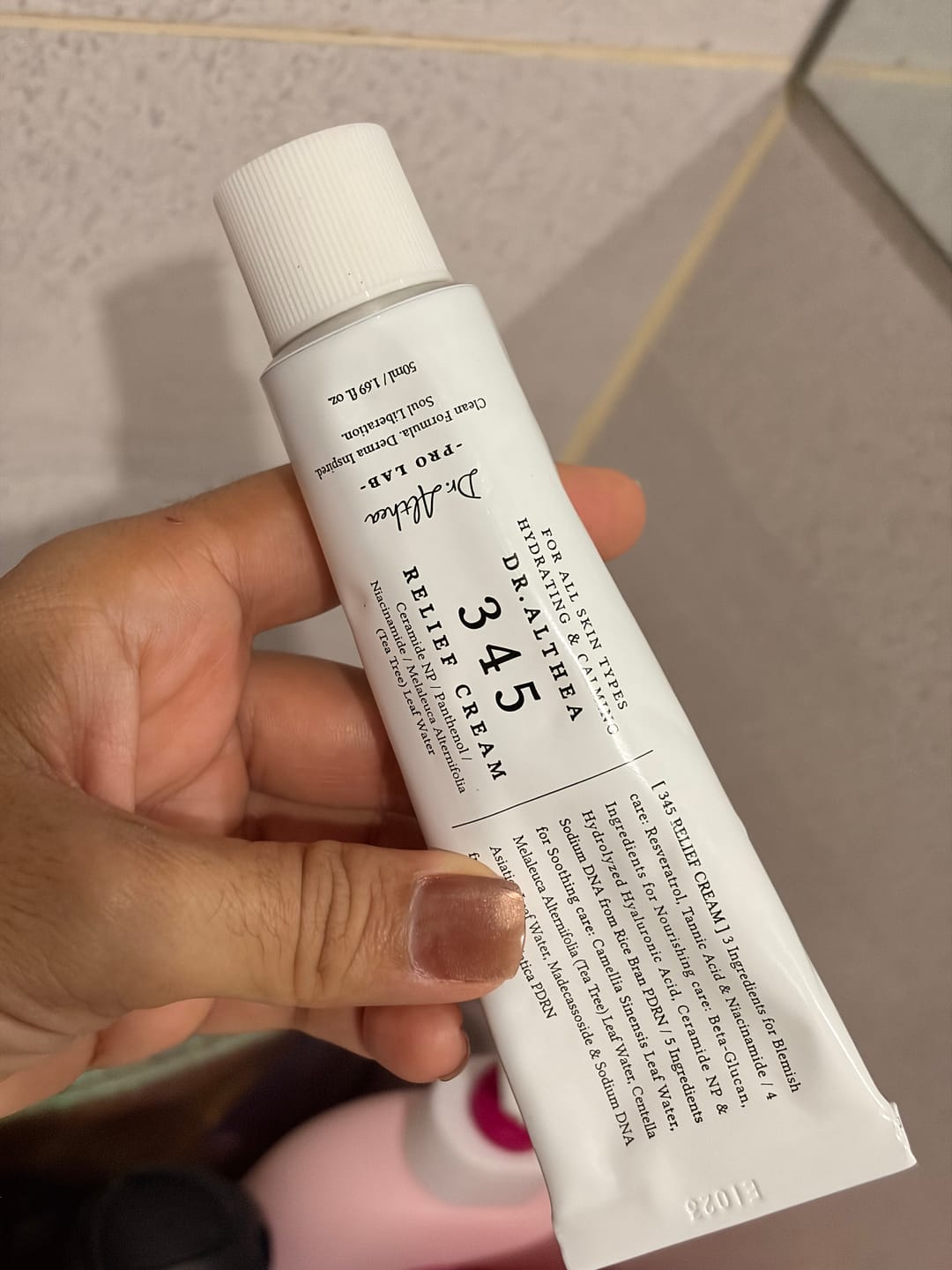 Customer photo review of 345 Relief Cream