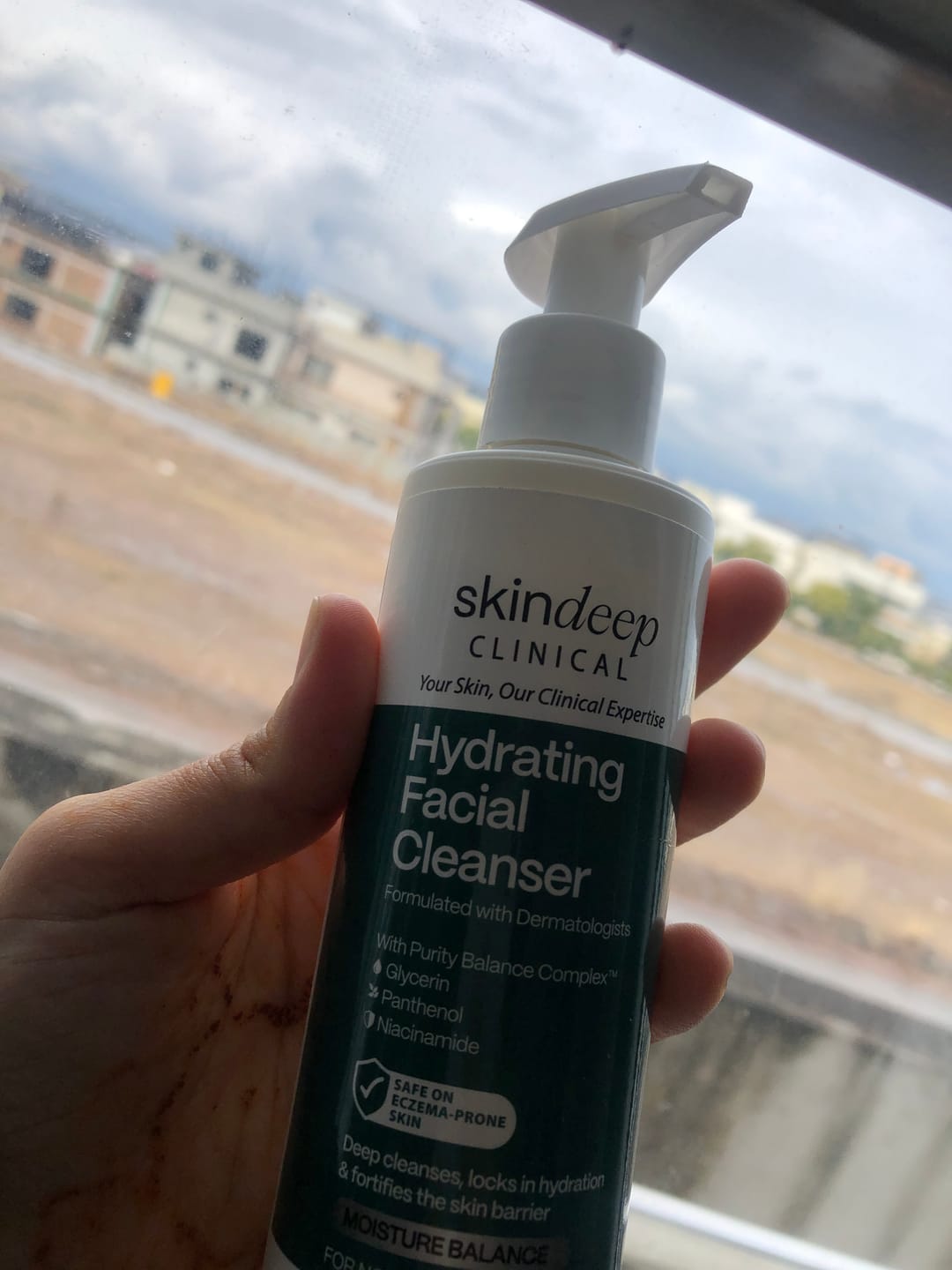 Customer photo review of Hydrating Facial Cleanser