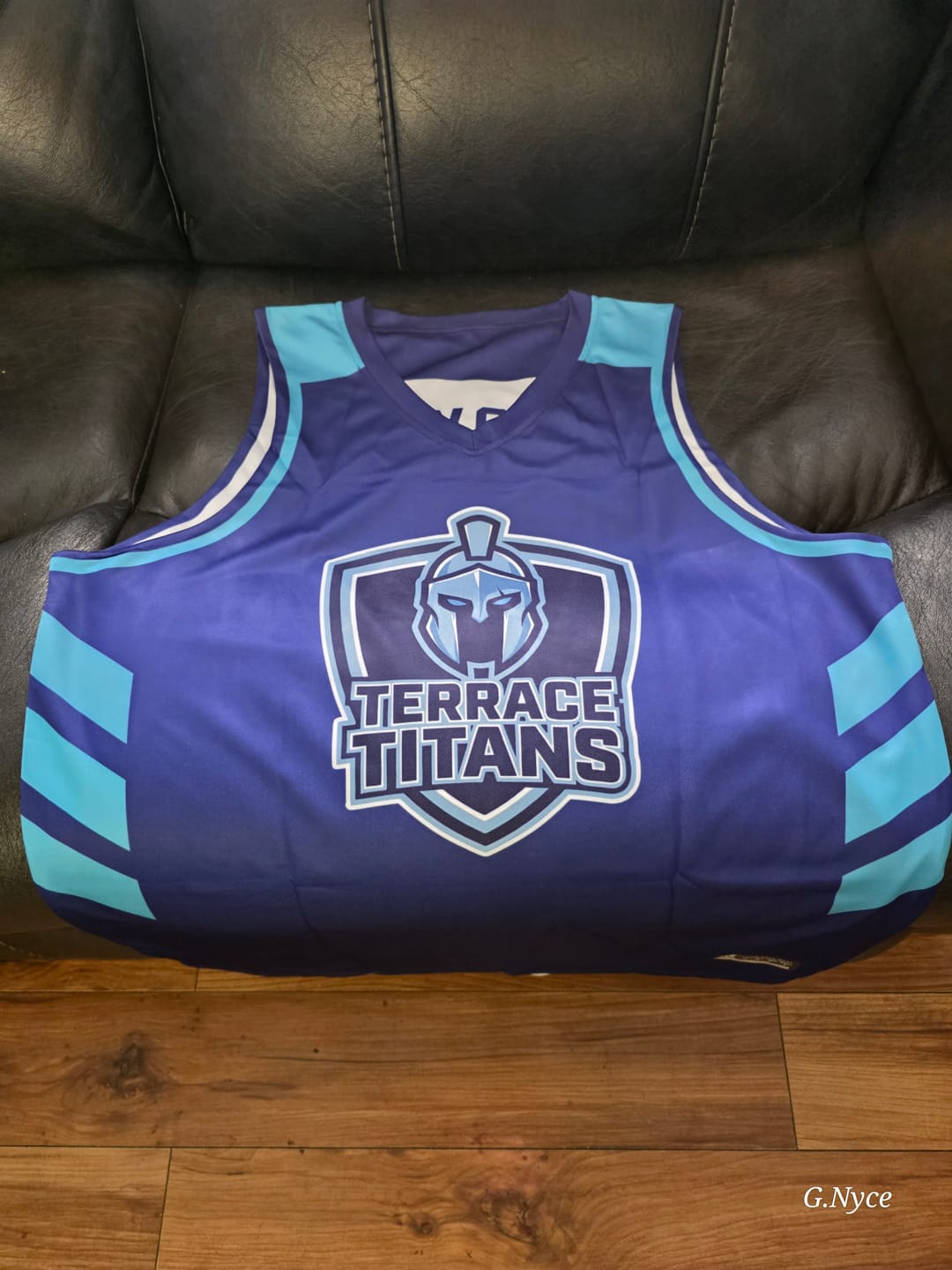 Customer photo review of Custom Royal Aqua Reversible Double Side Tops Basketball Jersey