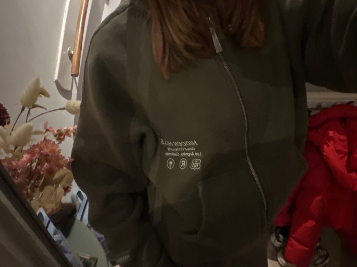 Customer photo review of LABEL ZIP HOODIE SAGE