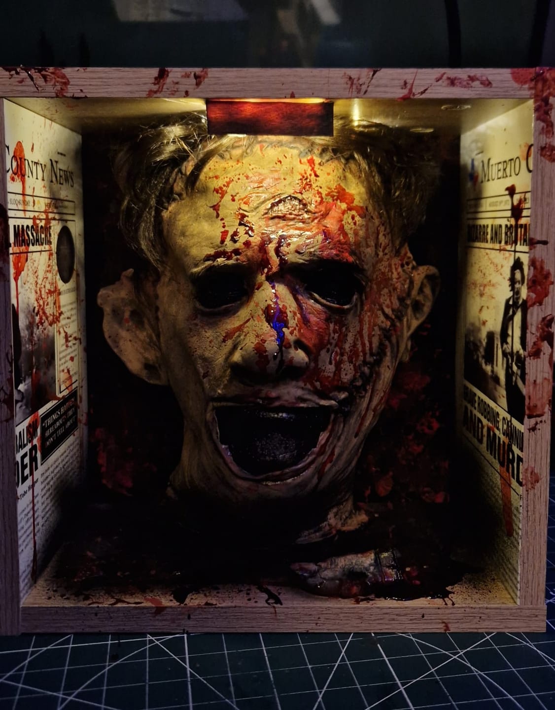 Customer photo review of Trick or Treat Studios Leatherface Killing Mask