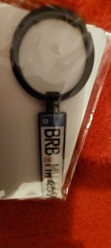 Customer photo review of Kennzeichen Schlüsselanhänger Mini Nummernschild Metall