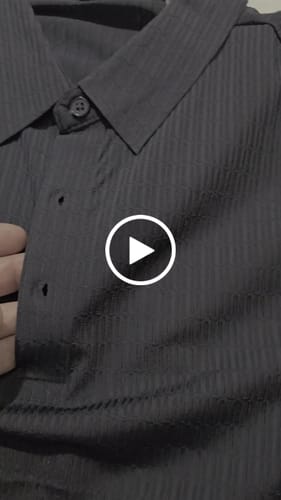 Customer video review of Playeras Polo Para Hombre Premium Con Textura A55404 Marino