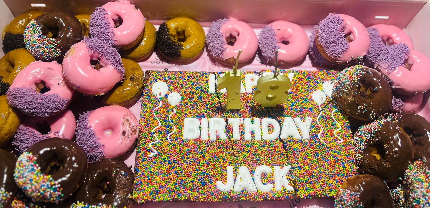 Customer photo review of Birthday Brownie · Large