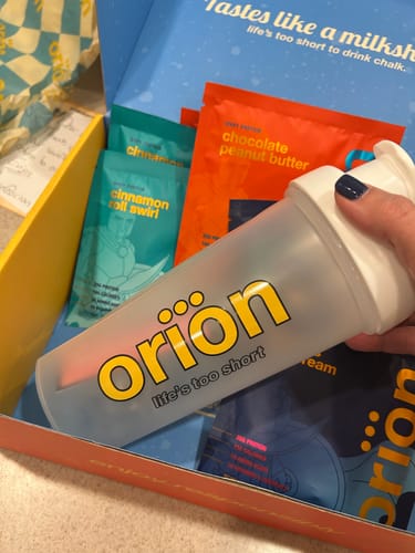 Customer photo review of 9 Loaded Protein Samples + Shaker Bottle