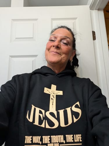 Customer photo review of Jesus The Truth Hoodie