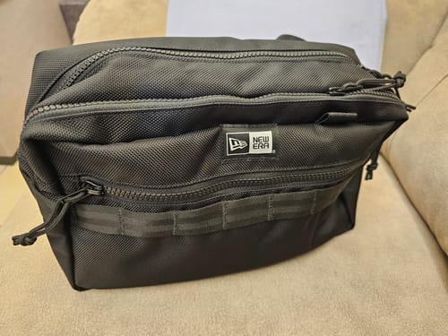 Customer photo review of Square Black Waist Bag