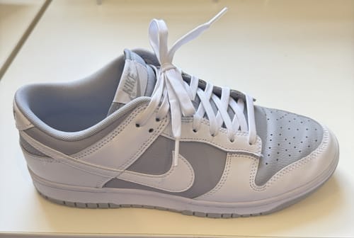 Customer photo review of Nike Dunk Low 'White Grey'