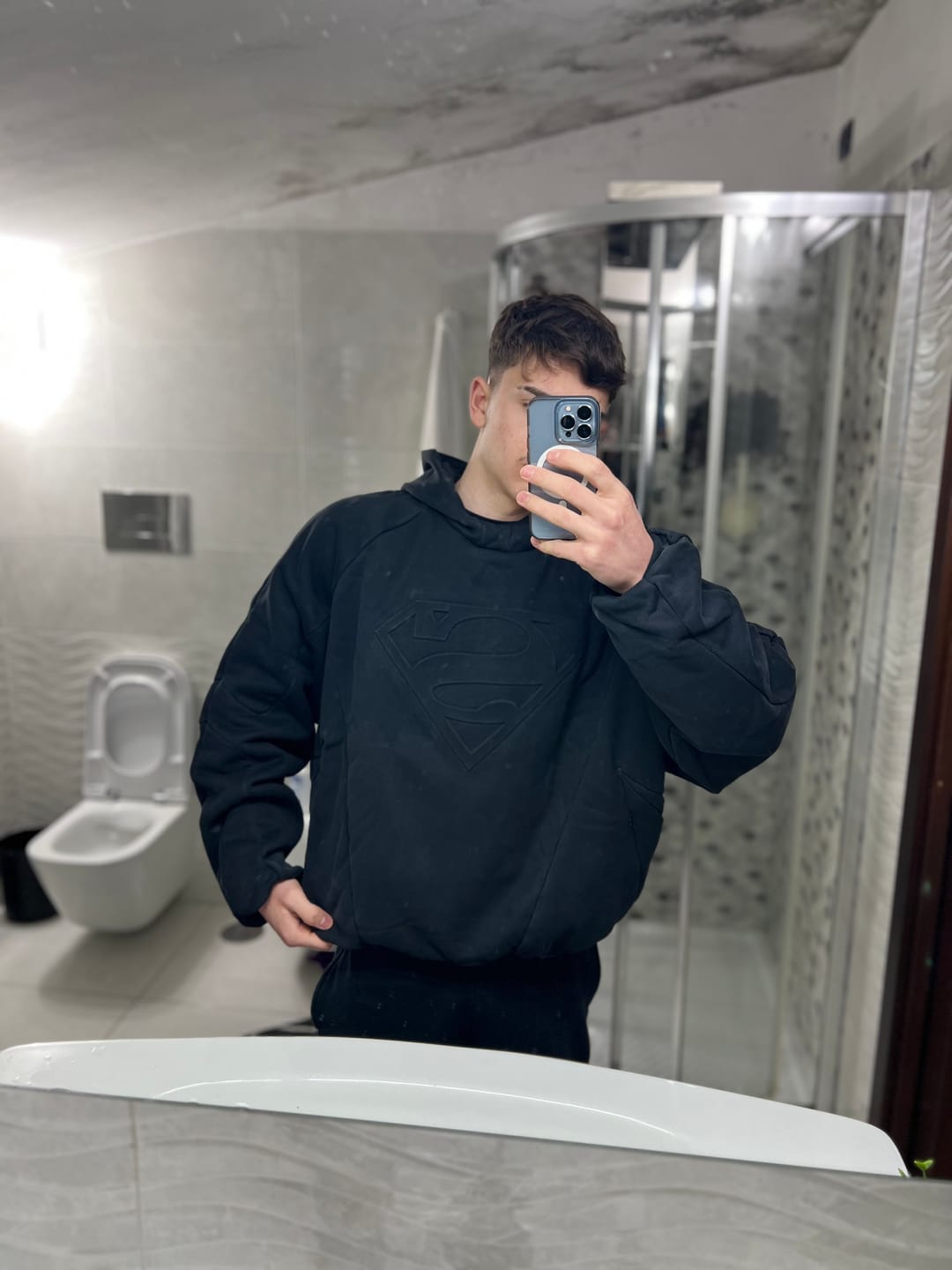 Customer photo review of 5094 - Superman Shield Hoodies