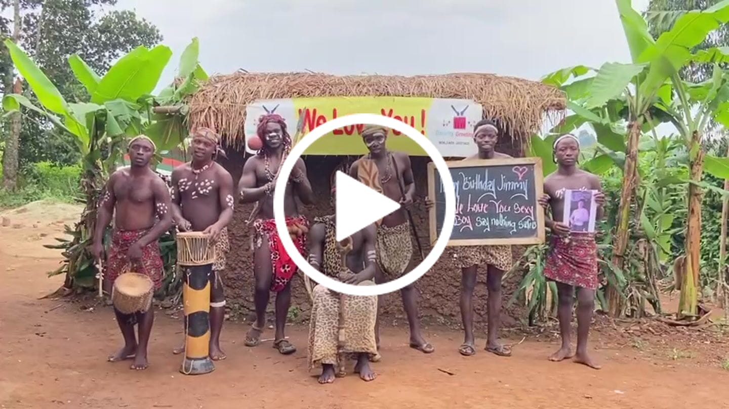 Customer video review of Greeting Video from Africa