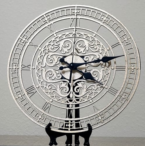 Customer photo review of Contemporary wall clock laser cut svg template