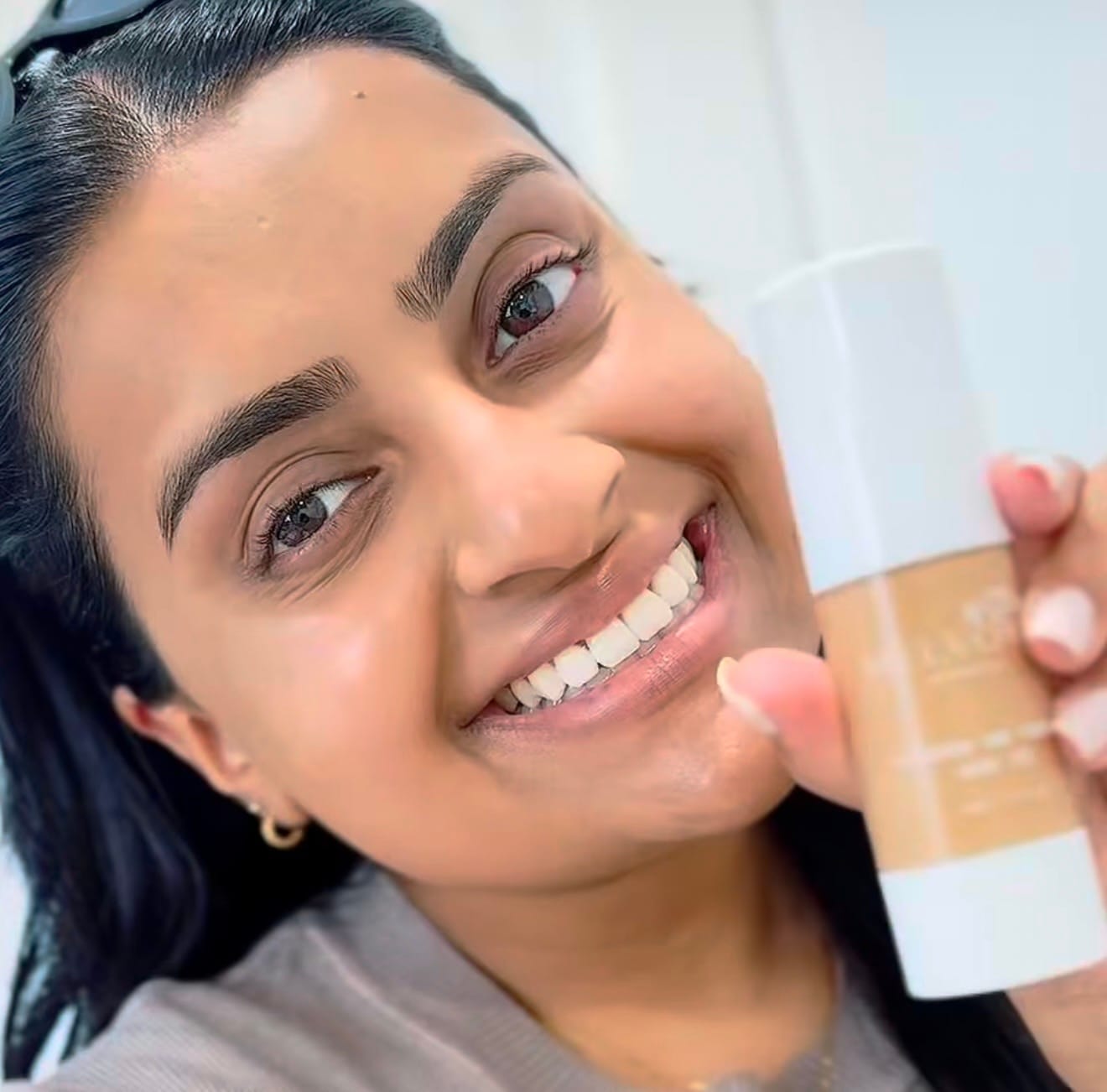 Customer photo review of NEW! Tinted BB Cream SPF 15