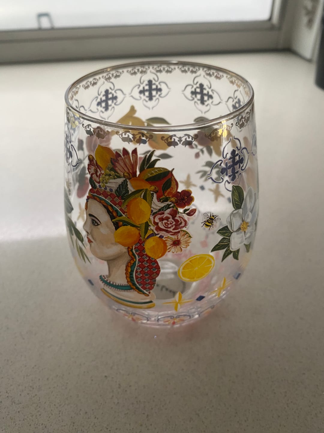 Customer photo review of Glass Tumbler Large Italian Summer (Set of 2 glasses)