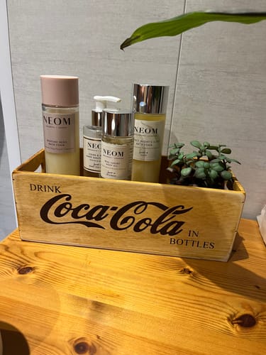 Customer photo review of Wooden Box - Coca Cola