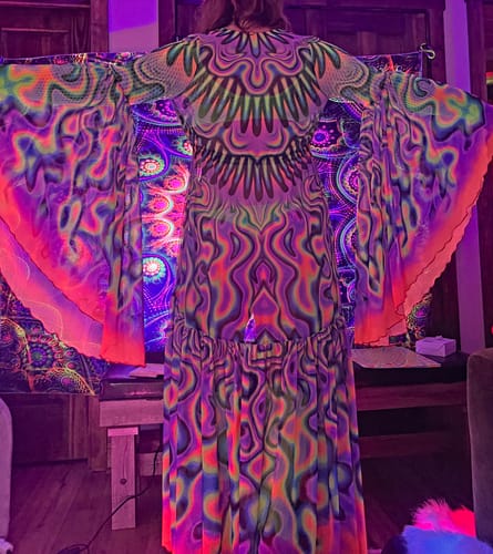 Customer photo review of Acid Ripple Unisex Mesh Duster