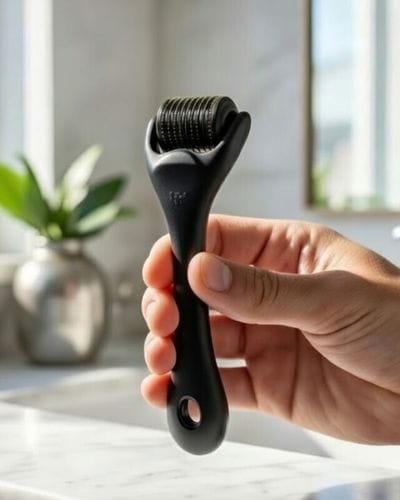 Customer photo review of Derma Roller for Hair Growth