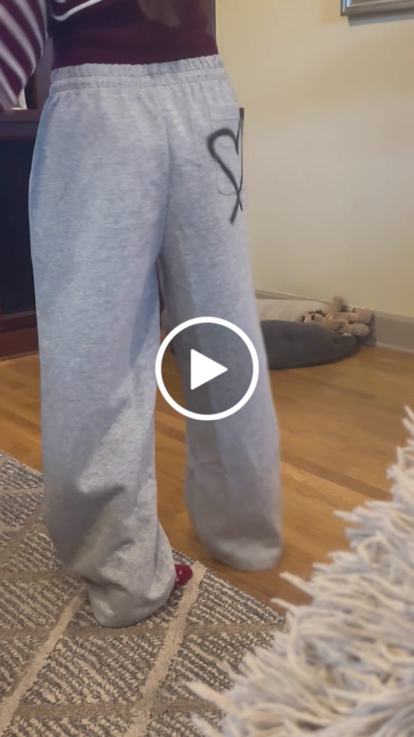 Customer video review of Aelfric Eden Graffiti Heart Baggy Sweatpants