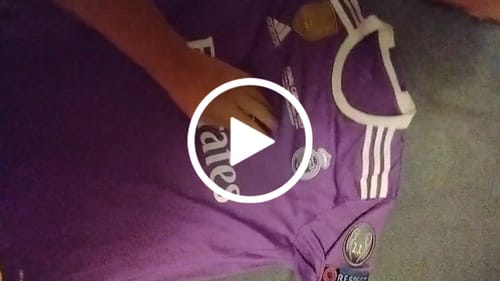 Customer video review of 2016-2017 Maillot Retro Real Madrid Extérieur  Manches Longues