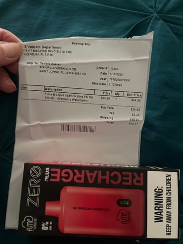 Customer photo review of Fume E-Liquid l Salt Nicotine 5% Nic 120 ML