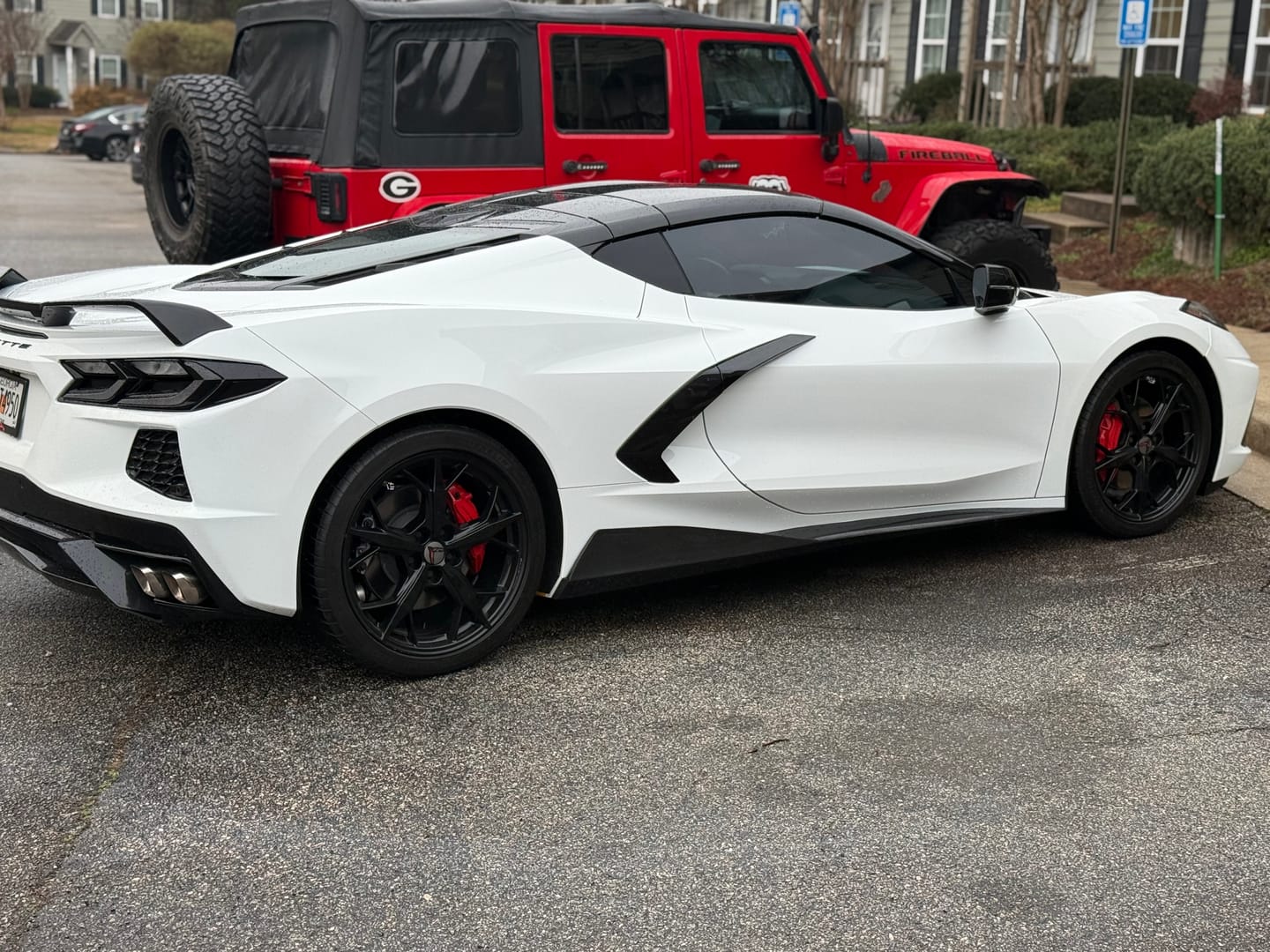 Customer photo review of Chevrolet Corvette C8 DRY CARBON FIBER 5VM Side Skirts