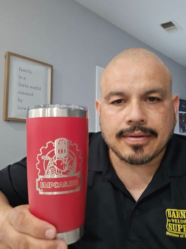Customer photo review of (6 Pieces) Laser Engraved Tumbler | 20 oz