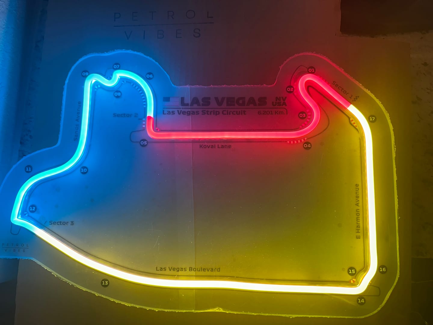 Customer photo review of Las Vegas Strip Circuit Neon Race Track