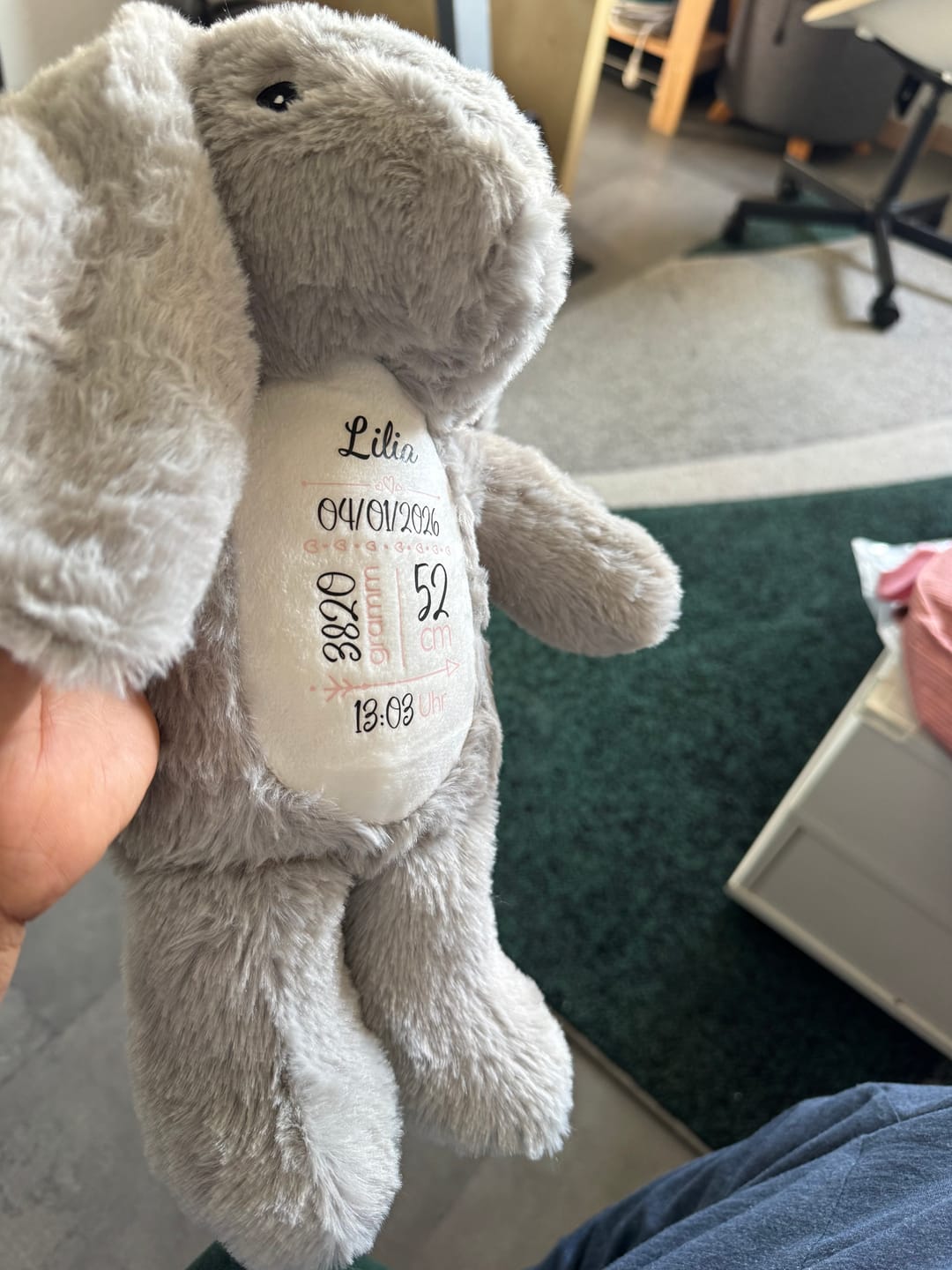 Customer photo review of Hasi - Kinder-Stoffhase