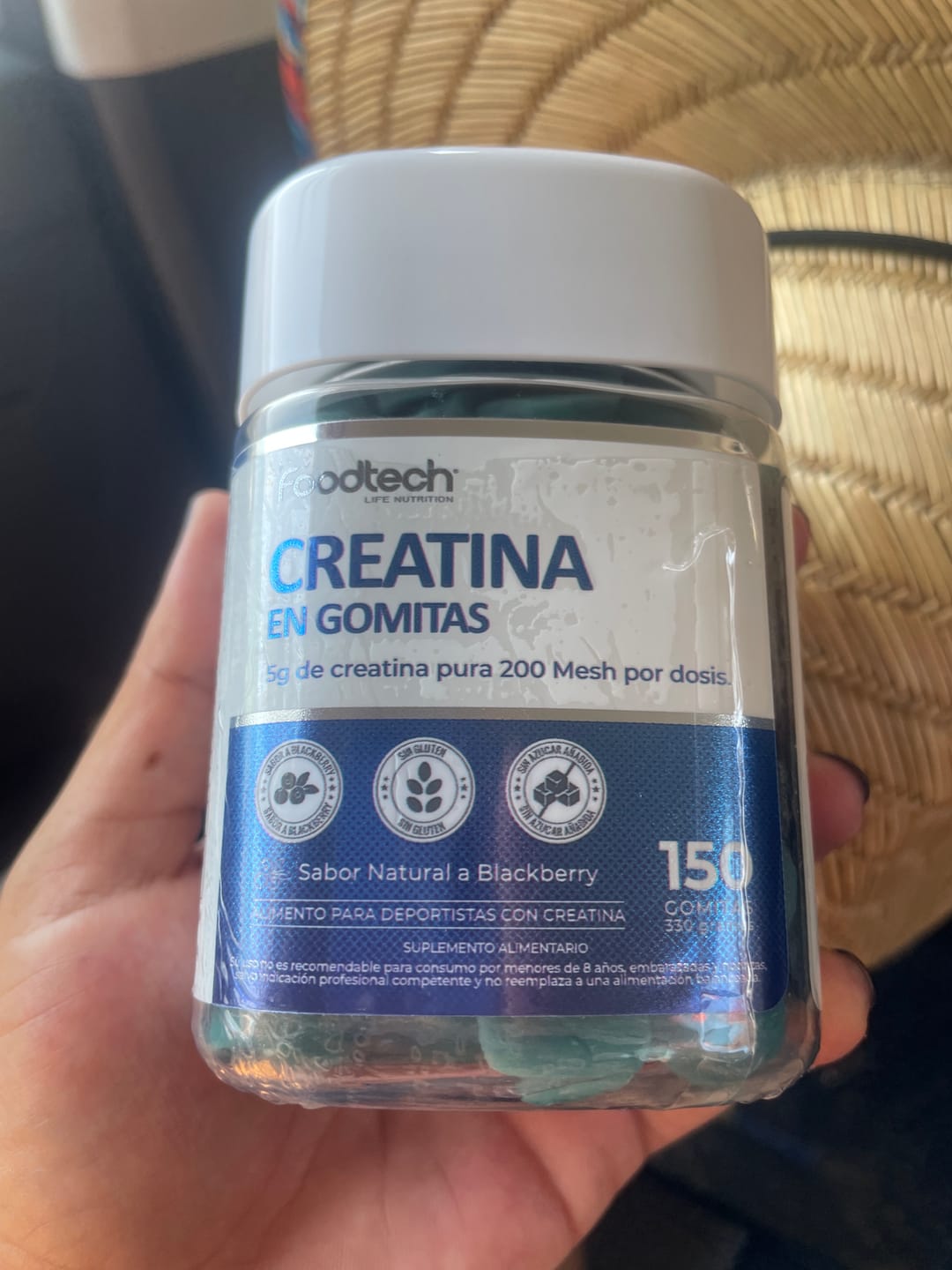 Customer photo review of Creatina en Gomitas 150 Gummies - Foodtech