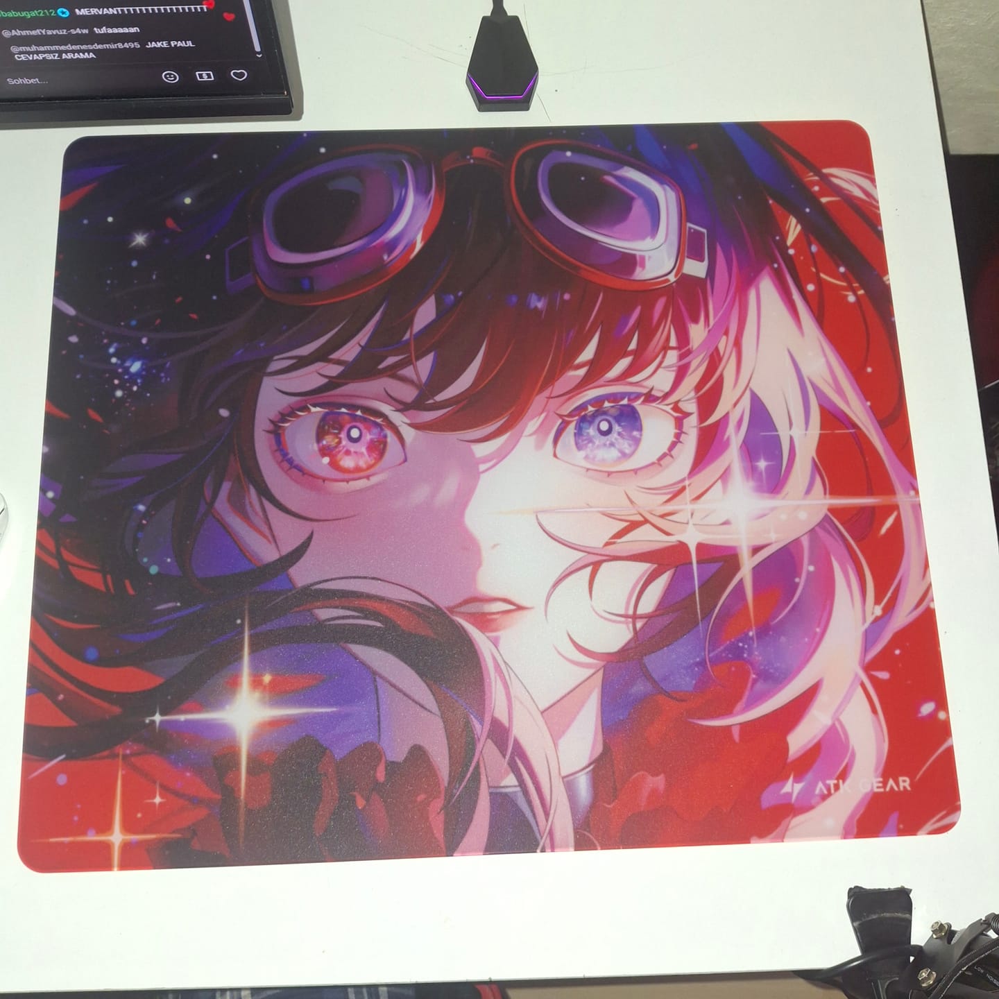 Customer photo review of ATK Crimson Cam Mousepad