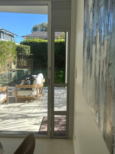 Customer photo review of Patio Pet Door Insert