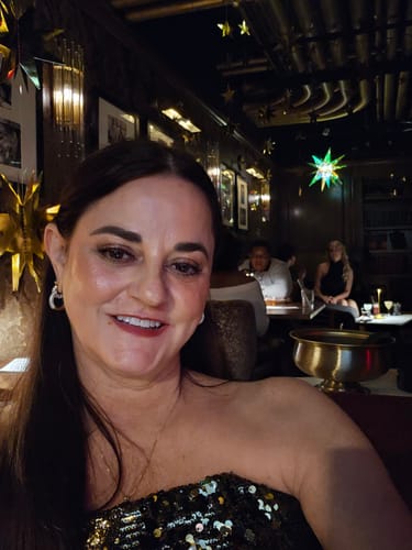 Customer photo review of brigid pavé hoops (25mm)