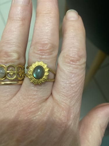 Customer photo review of Bague "Chloris" - Labradorite