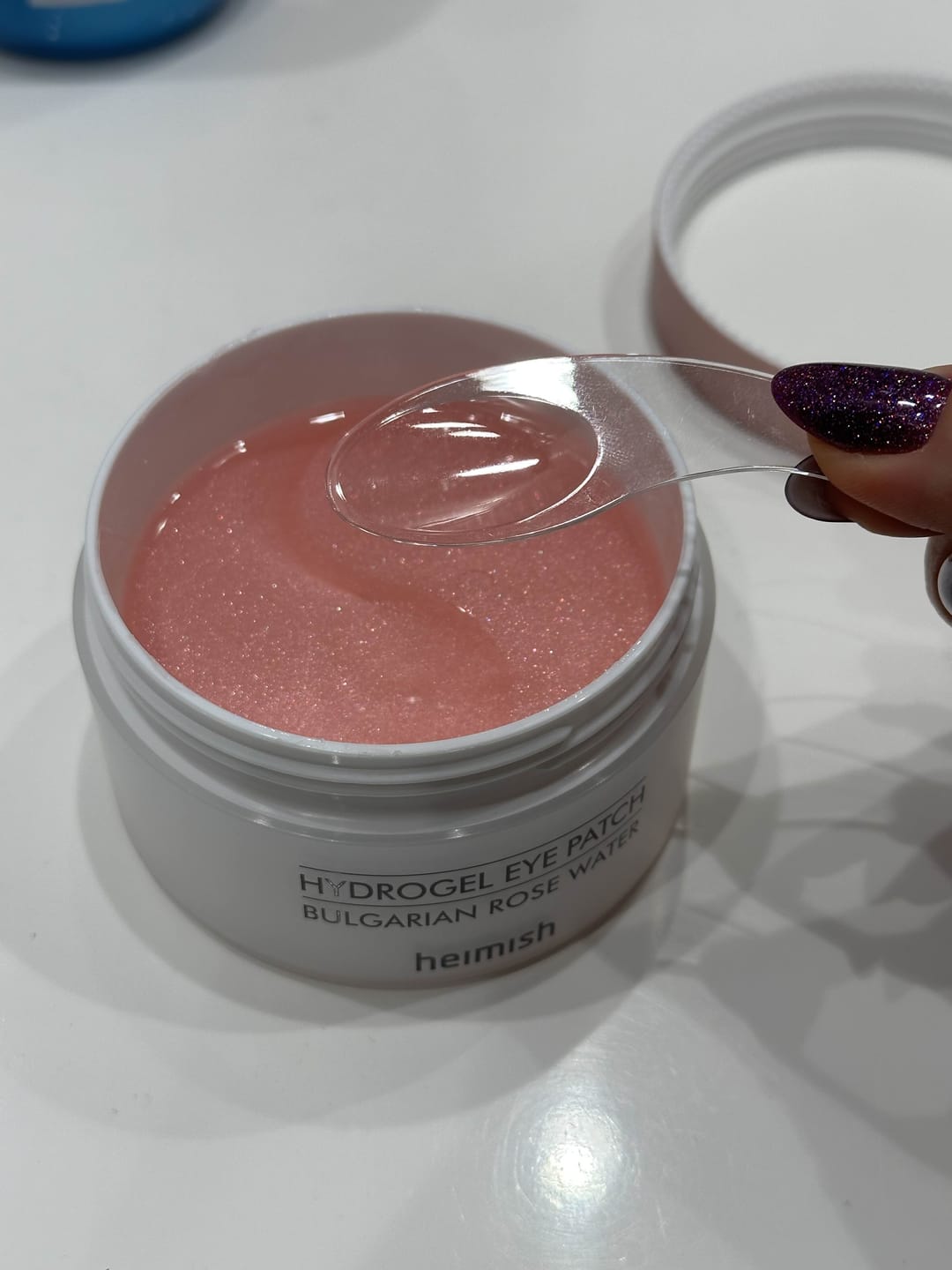 Customer photo review of Hidrogēla patči ar Bulgārijas rozes ekstraktu Heimish Eye Patch Bulgarian Rose Water