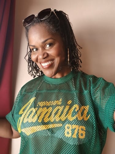 Customer photo review of Represent Jamaica Mesh Jersey (Green)