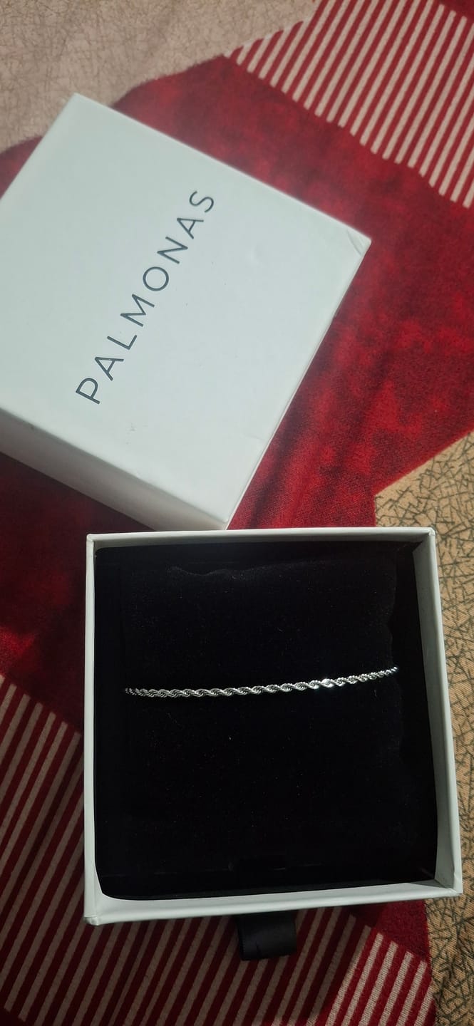 Customer photo review of Silver Rope Chain Bracelet