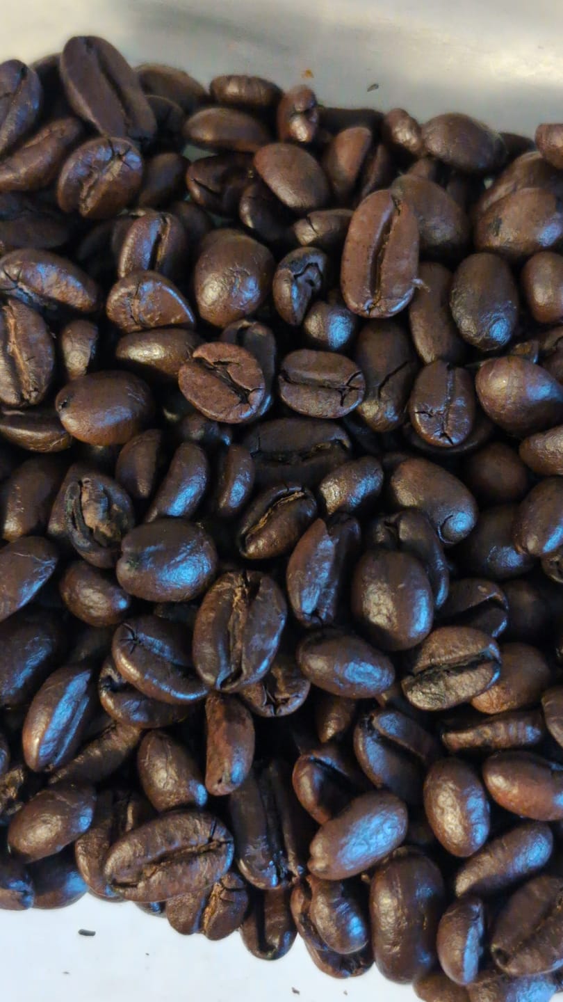 Customer photo review of Dark Roast Espresso Fairtrade Organic Coffee Beans and Ground - 200g, 500g, 1kg
